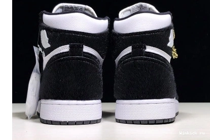 PANDA WHITE AIR JORDAN BLACK 1 0816